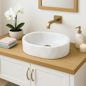 Oval Marble Sink - Image 4