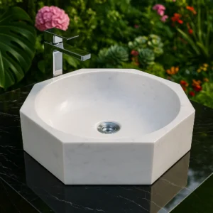 Octagonal Marble Sink - Image 3