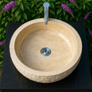 Handmade Marble Sink – Natural Stone Look - Image 5