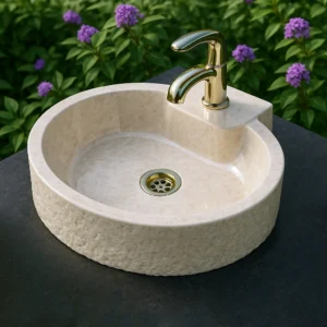 Marble Sink – Natural Textured Design - Image 4