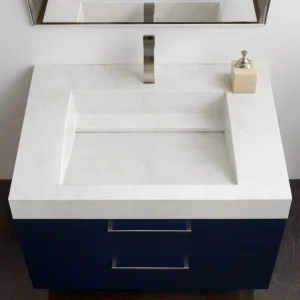 Countertop Marble Sink with Integrated Slope Basin - Image 8