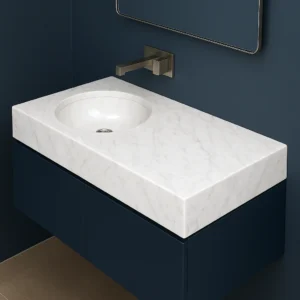 Countertop Marble Sink with Round Basin - Image 3