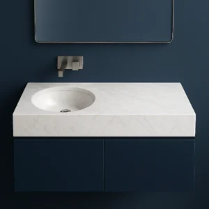 Countertop Marble Sink with Round Basin - Image 5