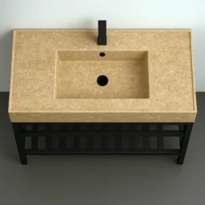 Marble Sink – Rectangular Single Basin Model - Image 5