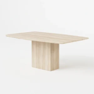 Delta Travertine Rectangular Dining Table - Image 4