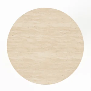Trio Travertine Round Dining Table - Image 3